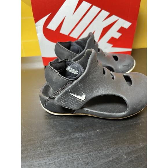 Nike Sandals Kids Unisex Size 8C Sunray Protect 3 Black DH9465-001 With Box - Picture 3 of 8